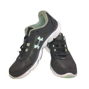 UNDER ARMOUR MICRO G ASSERT 7 RUNNING SHOE GRAY WOMENS US 8.5
